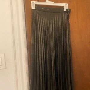 Bershka golden metallic skirt